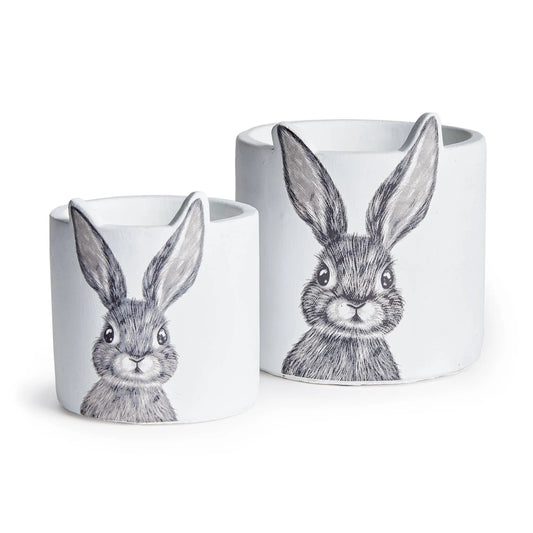 bunny planters - set of two - Charming Easter Decor and Gifts You Need