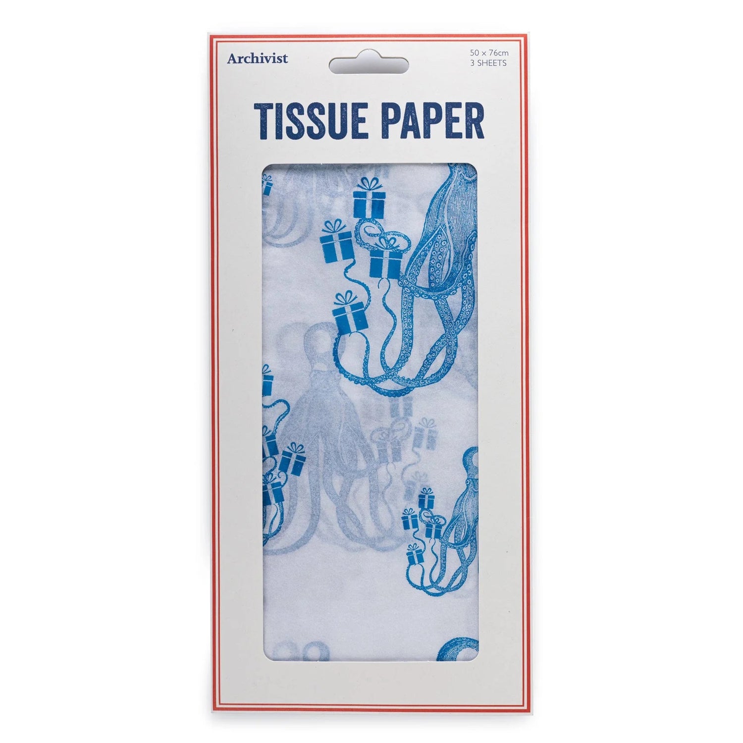 light blue octopus tissue paper