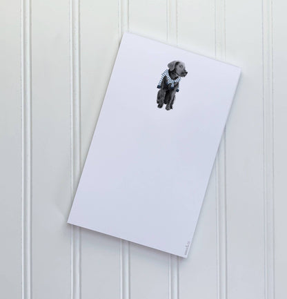 Preppy Black Lab Notepad