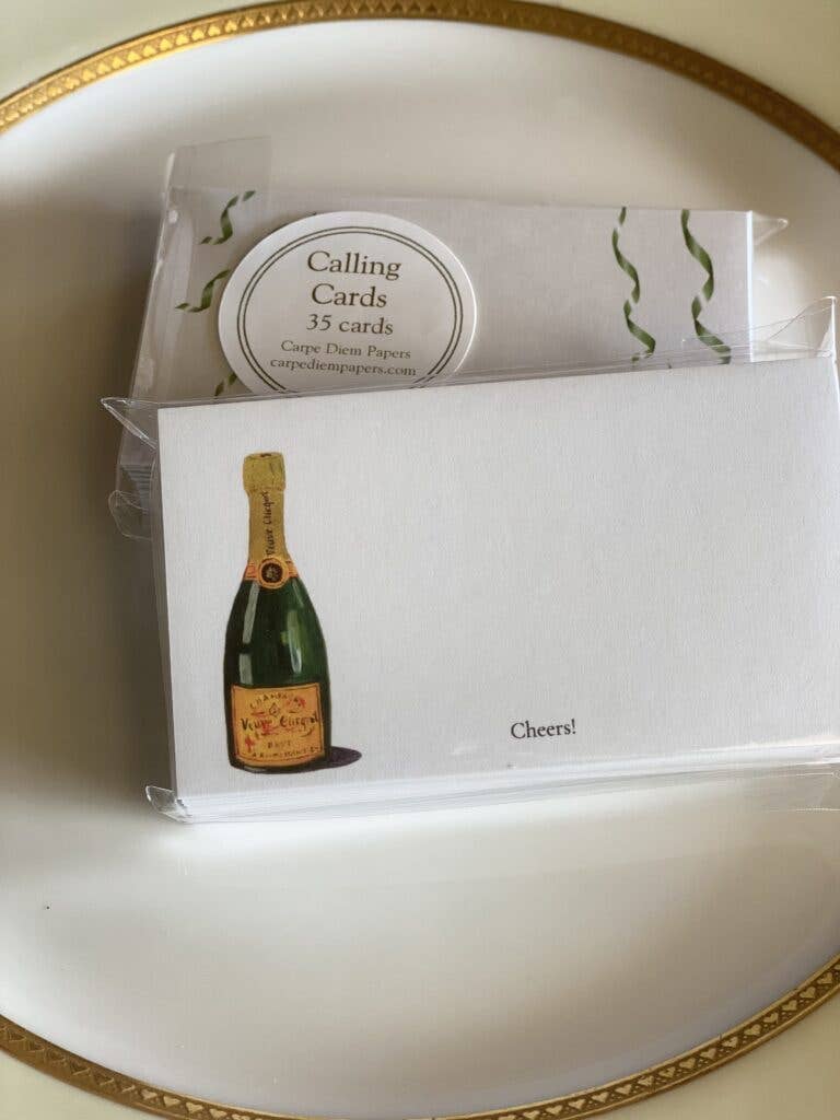 Champagne Calling Cards