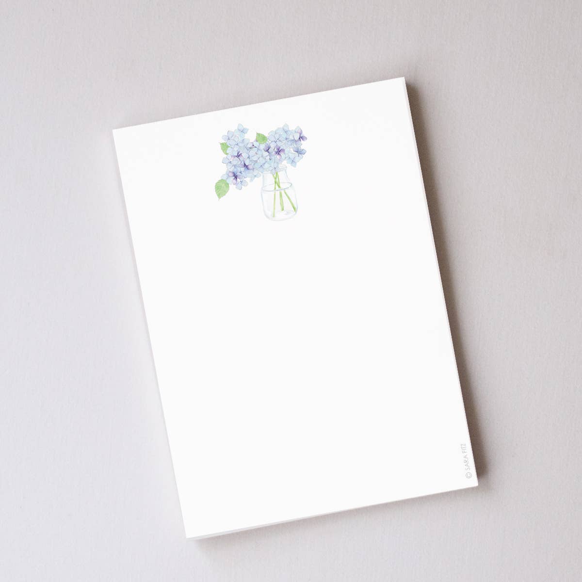 Hydrangea Notepad