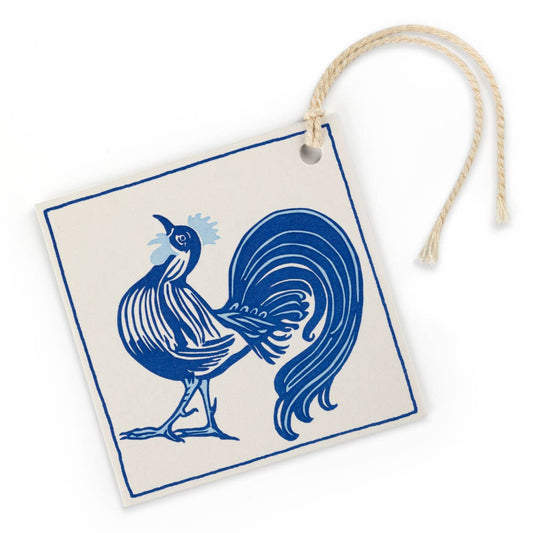 De Morgan Cock Gift Tags (3-Pack)