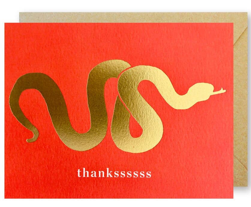 Gold Foil  Snake Thank You Boxed Set