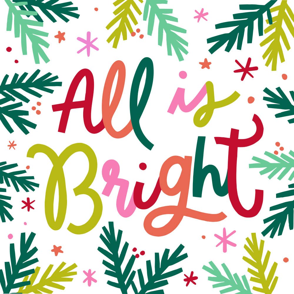 Holiday Cocktail Napkins | All Is Bright - 20ct