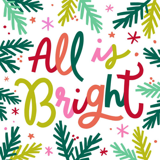 Holiday Cocktail Napkins | All Is Bright - 20ct