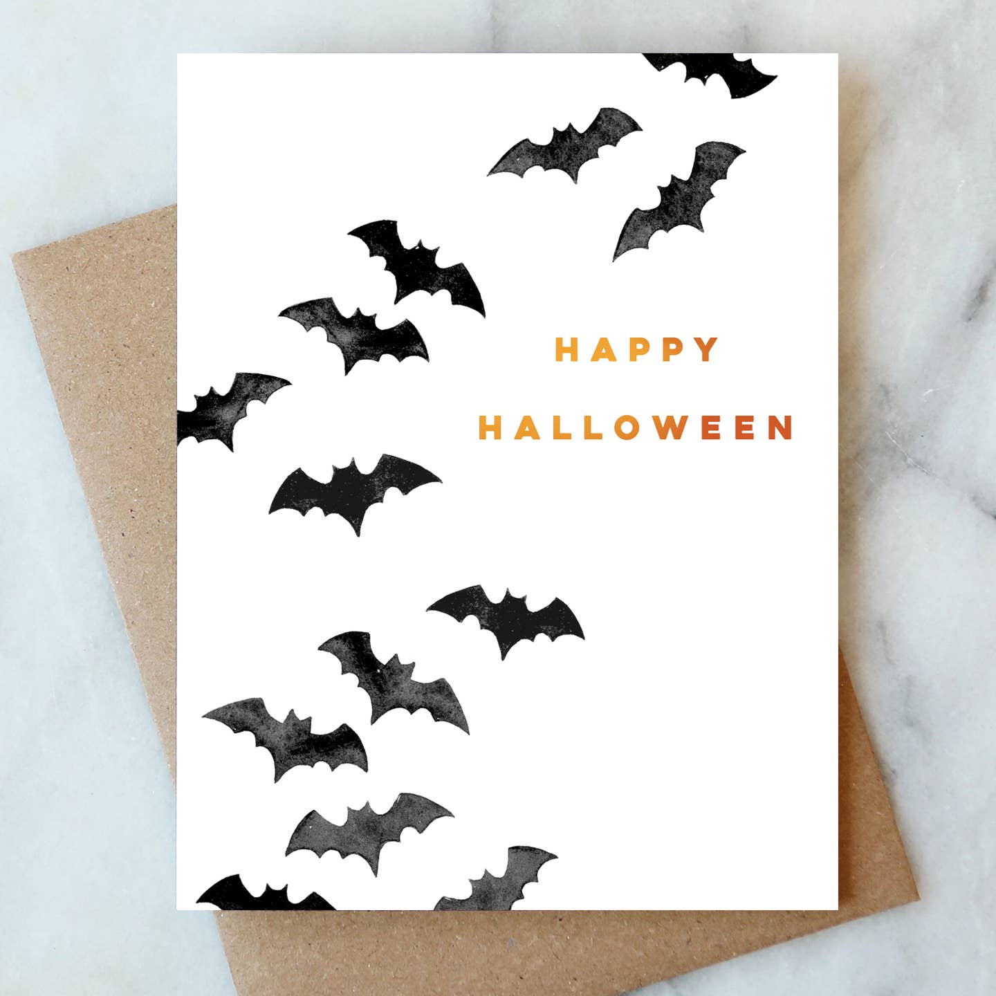 Bats Halloween Greeting Card