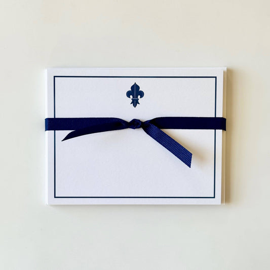 Fleur de Lis - Flat Note Cards