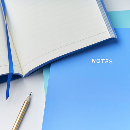 Multipack of 12 Blue Premium Notebooks