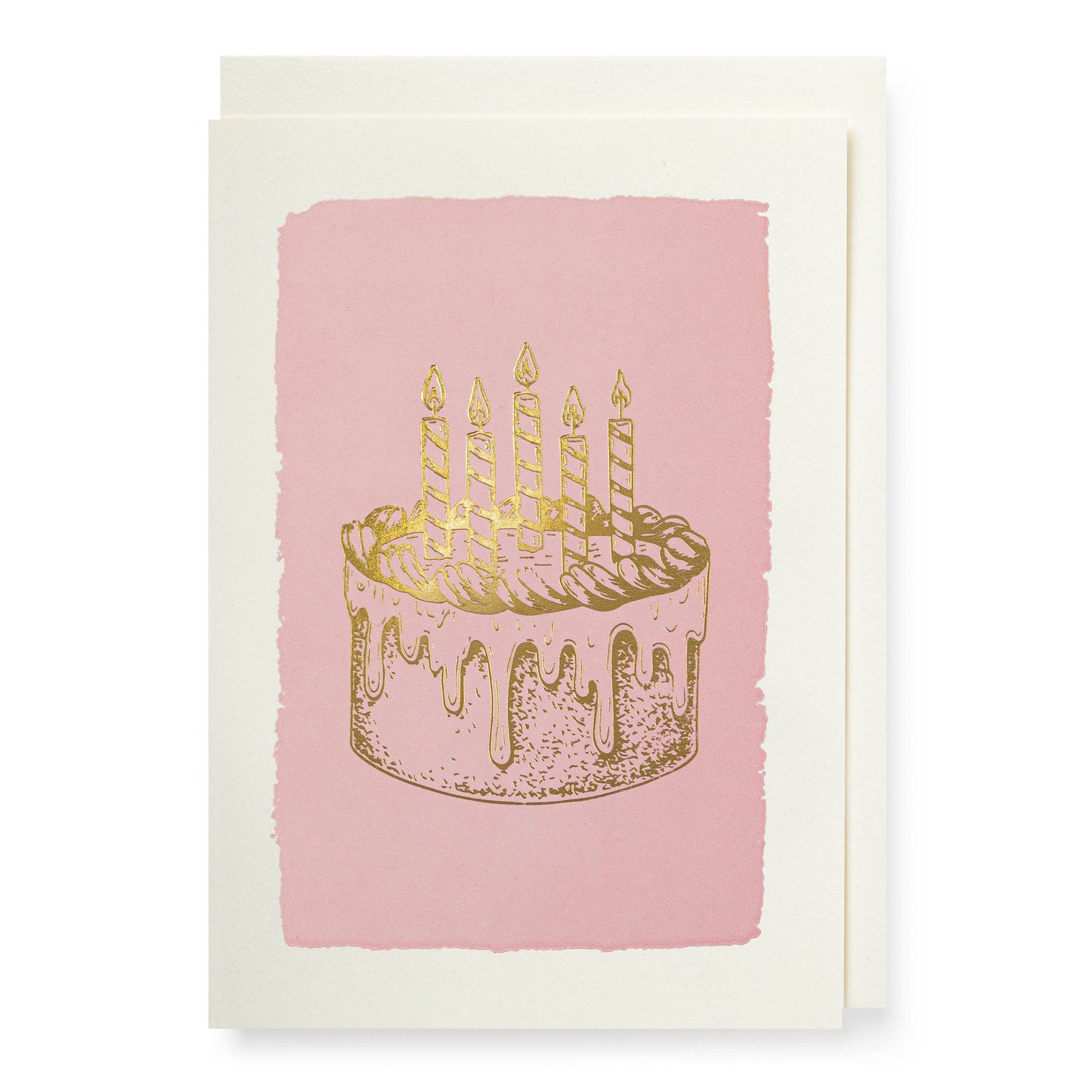 Gold Cake Notelet Card