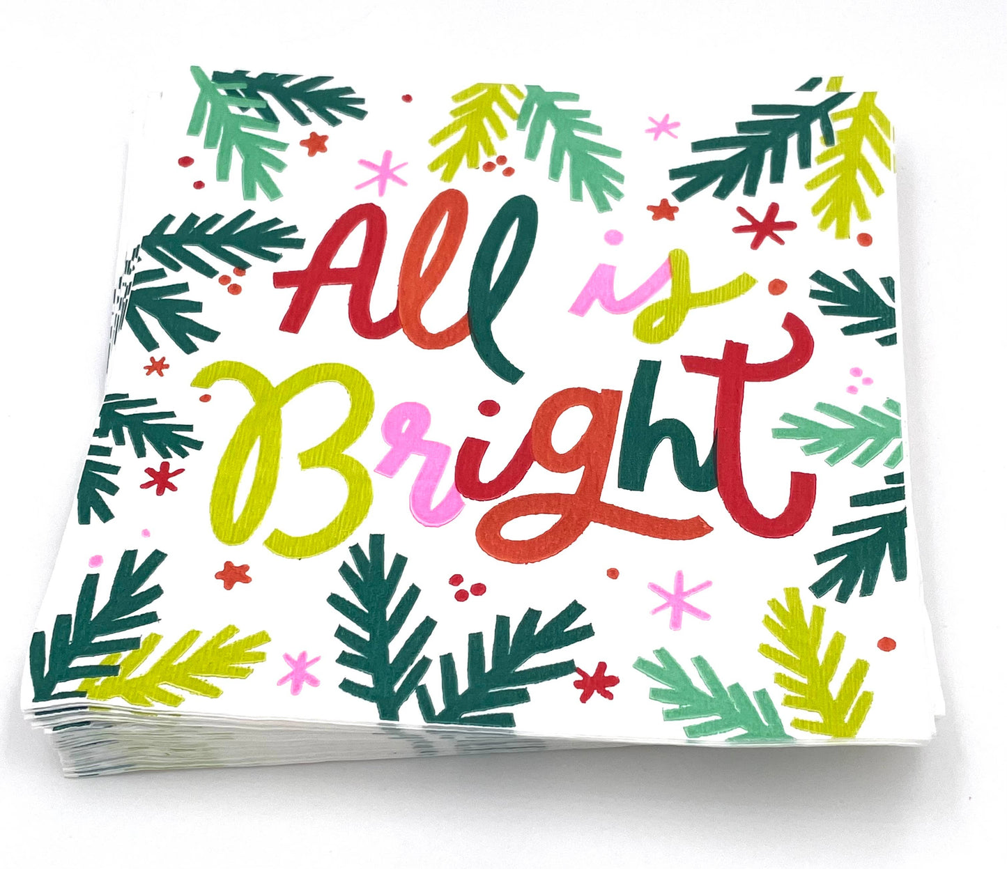 Holiday Cocktail Napkins | All Is Bright - 20ct