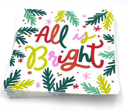 Holiday Cocktail Napkins | All Is Bright - 20ct