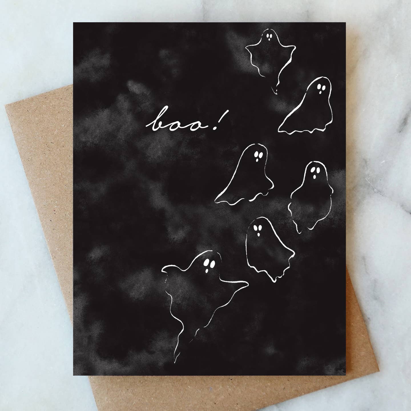 Ghosts Halloween Greeting Card