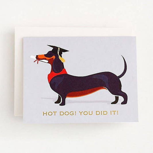 Hot Dog Graduation Card