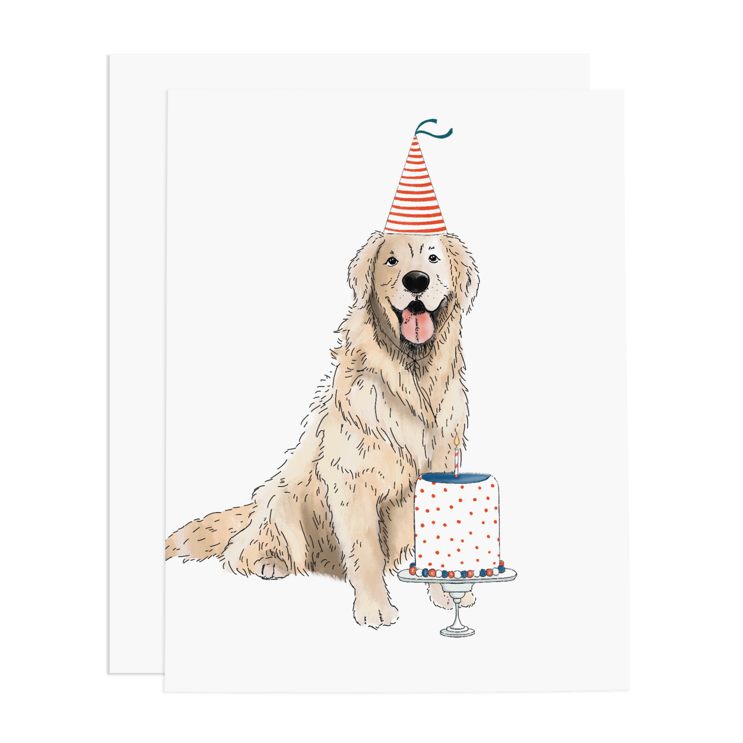 Golden Party Greeting Card