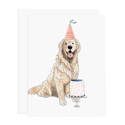 Golden Party Greeting Card