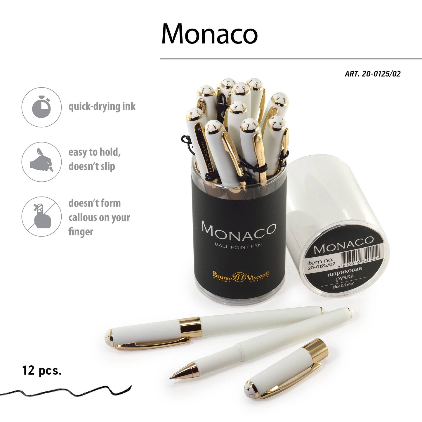 White Monaco Pen