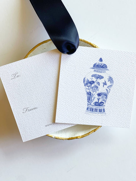 Chinoiserie Vase Gift Tag