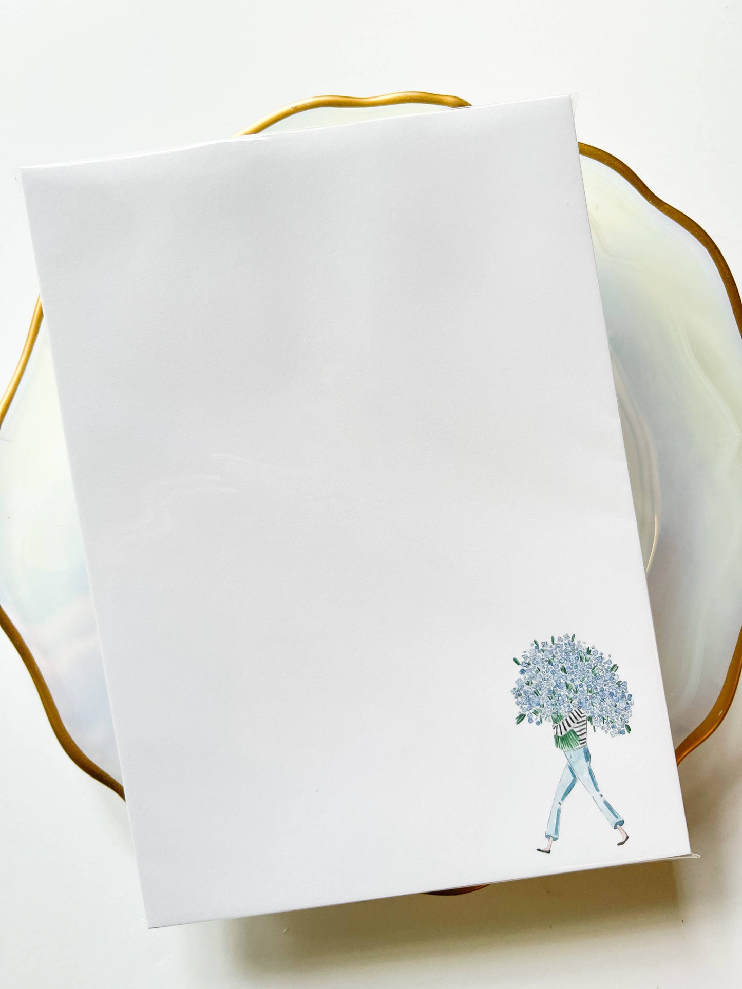 Hydrangea Girl Notepad