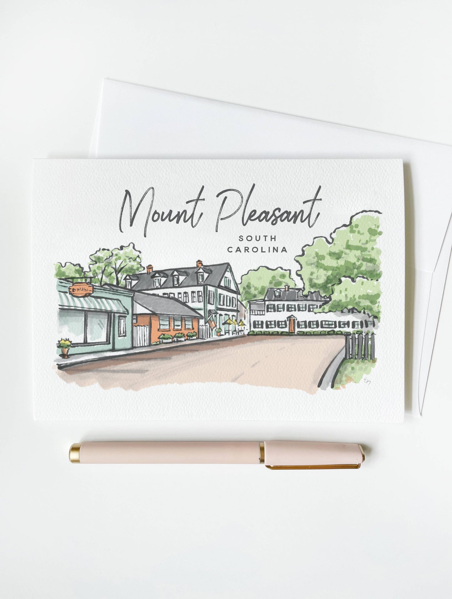 The Mt. Pleasant Greeting Card - Sherbet Streets: Set of 5