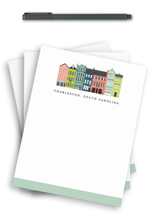 Charleston Rainbow Row Notepad