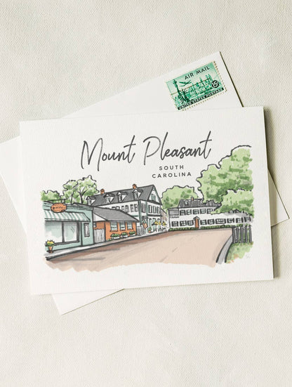 The Mt. Pleasant Greeting Card - Sherbet Streets: Set of 5