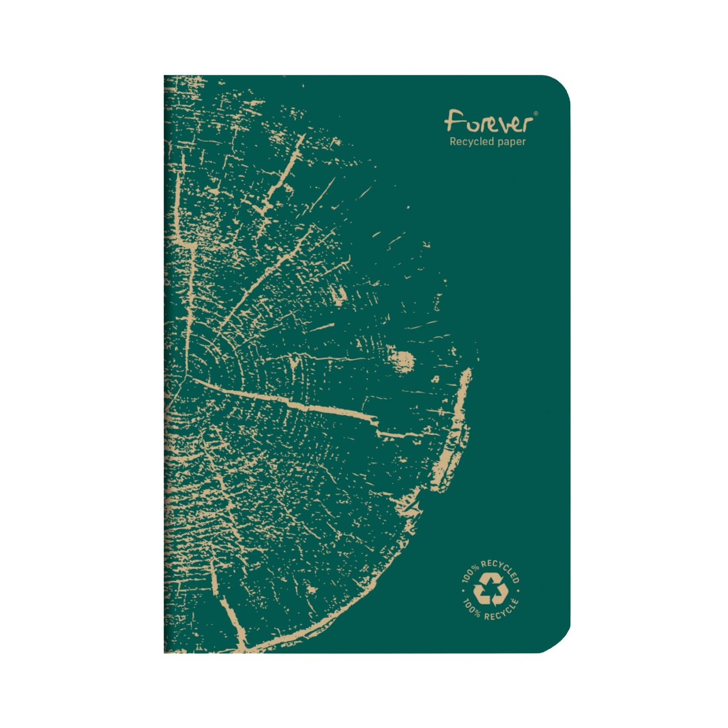 Clairefontaine "Forever" 100% Recycled Notebooks: Staple Spine - Green