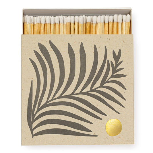 White Fern Square Matchbox