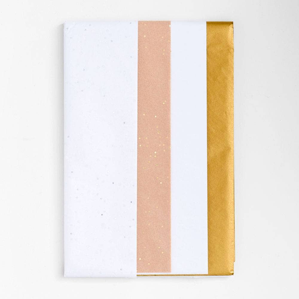 White & Gold Tissue Paper Set