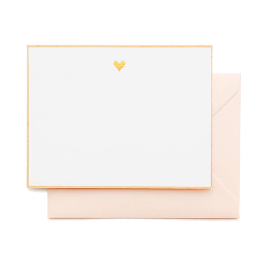 Gold Heart Note Set