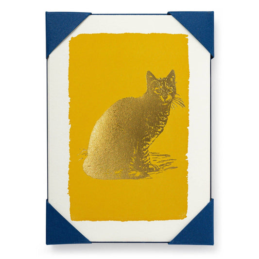 Gold Cat (5-Pack) Notelet Cards