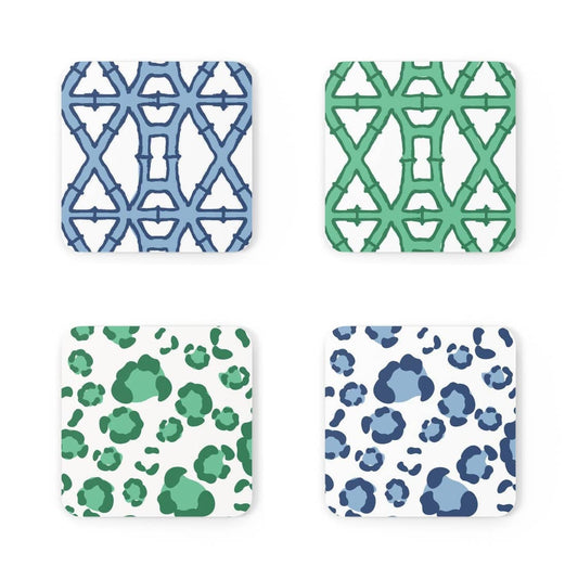 Blue/Green Mixed Coaster Sets