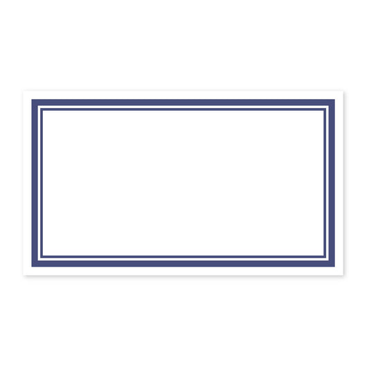 NAVY BORDER PLACE CARD