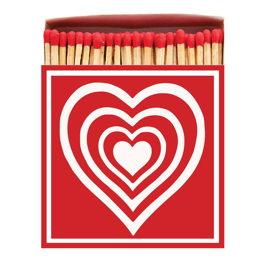 Concentric Heart Square Matchbox