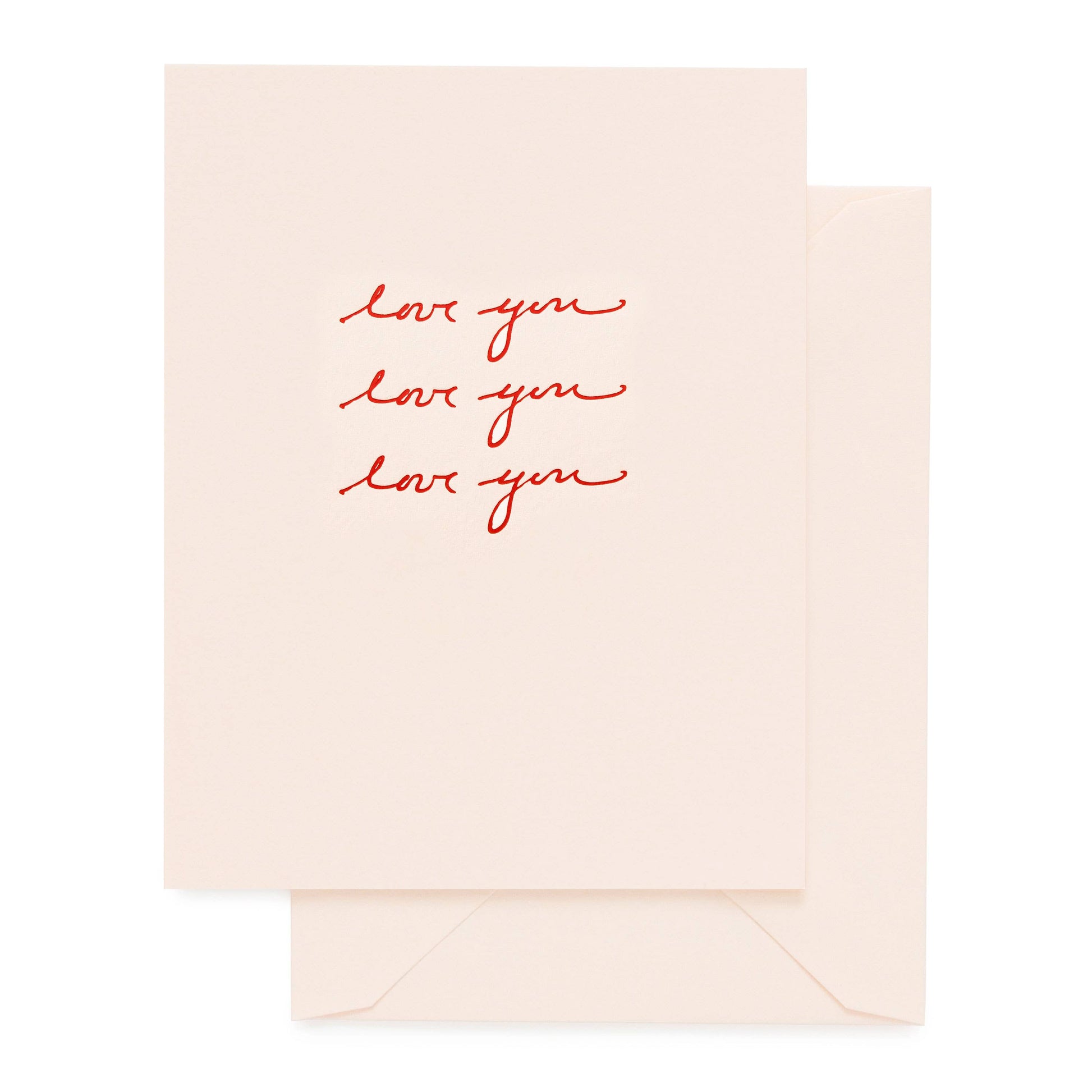 Pink Love You Card