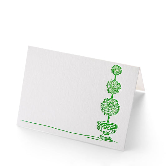 Topiary Folded Place Cards