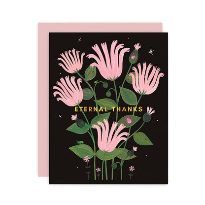 Eternal Thanks Greeting Card - Gold Foil